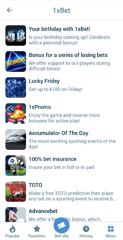 1xbet Bonus