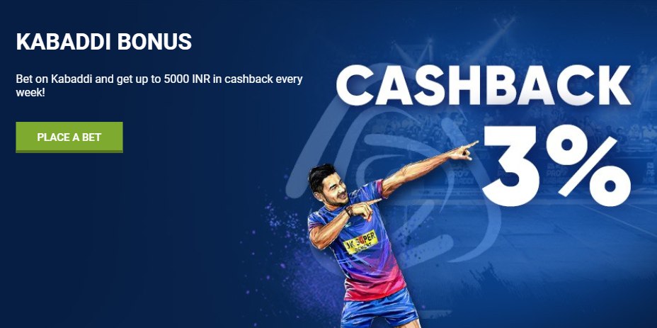 Kabaddi Bonus on 1xBet