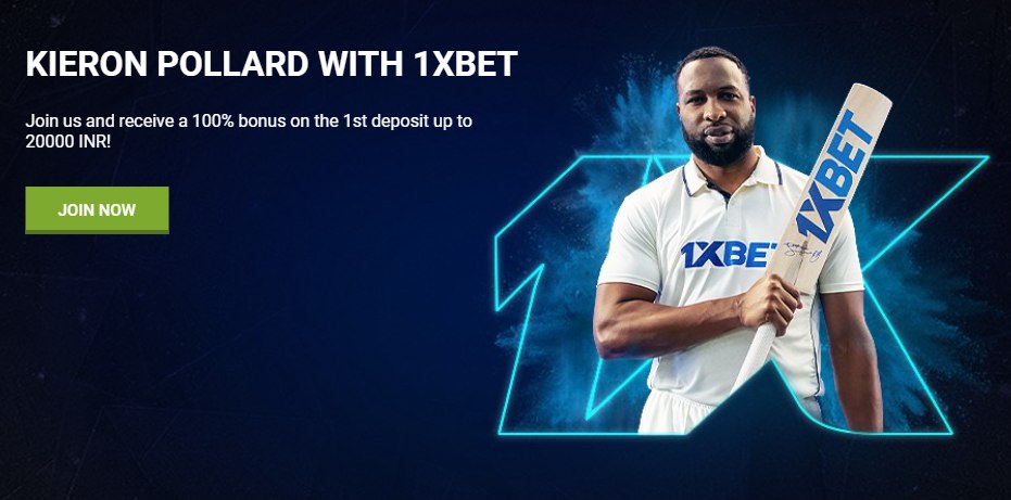 Kieron Pollard With 1xBet